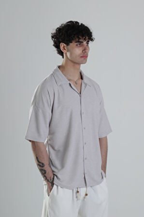 Gri Pamuklu Gömlek COC2122