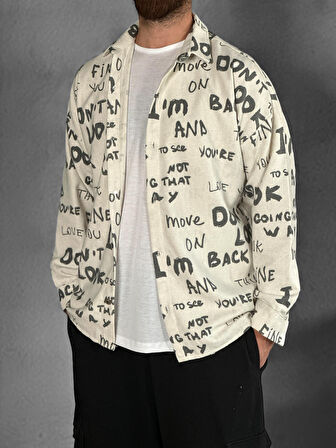 Gabardin Kumaş Love Spor Gömlek COC2297