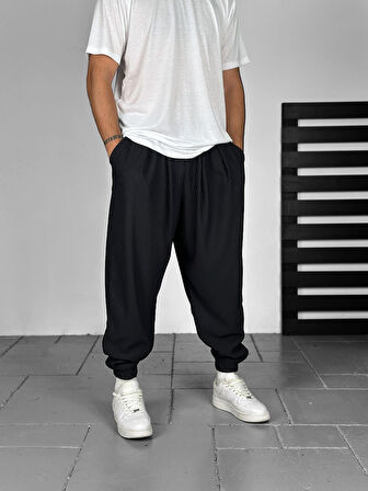 Fitilli Kumaş Pileli Yarım Şalvar COC2284