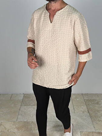 Fakir Kol Bej T-Shirt COC2266