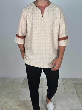 Fakir Kol Bej T-Shirt COC2266