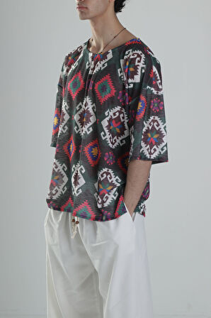 Etnik Desenli T-Shirt COC2258