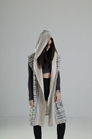 Etnik Desenli Kimono COC2242