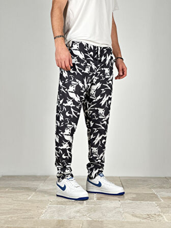 Erkek Yazlık Yaprak Desenli Pantolon COC2213