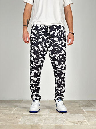 Erkek Yazlık Yaprak Desenli Pantolon COC2213