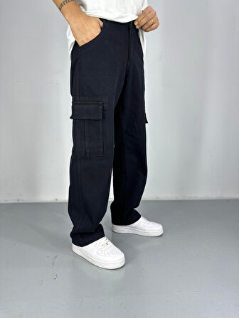 Erkek Premium Kalite Siyah Kargo Pantolon COC2208