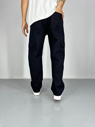 Erkek Premium Kalite Siyah Kargo Pantolon COC2208