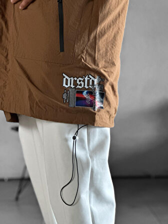 Erkek Premium Kalite Paraşüt Kumaş Taba Ceket COC2206