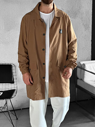 Erkek Premium Kalite Paraşüt Kumaş Kahverengi COC2203