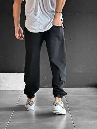 Diz Cep Detaylı Çimalı Jogger Pantolon COC2368