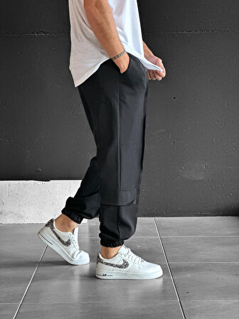 Diz Cep Detaylı Çimalı Jogger Pantolon COC2368