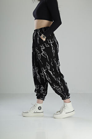 Cocopelli Desenli Pileli Jogger COC2332