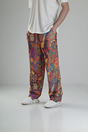 Cocopelli Desenli Baggy Pantolon COC2331