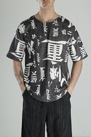 Chinese Detaylı Pamuk T-Shirt COC2322