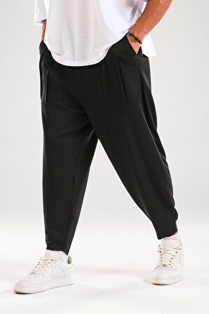 Cep Detaylı Siyah Baget Pantolon COC2305