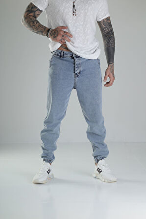 Buz Mavisi Jogger Kot Pantolon COC2472