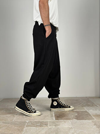 Erkek Siyah Spor Şalvar COC2501