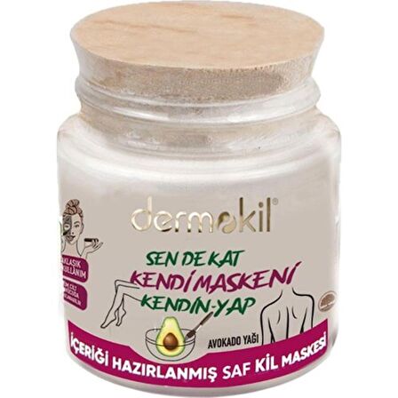 Dermokil Sende Kat Içeriği Hazırlanmış Saf Kil Avokado Özlü 220 ml