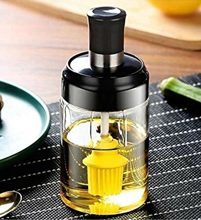 Kendinden Silikon Fırçalı Cam Yağlık Sirkelik Sosluk