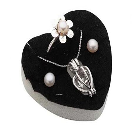 İstiridye İçinde İnci Kolye Seti