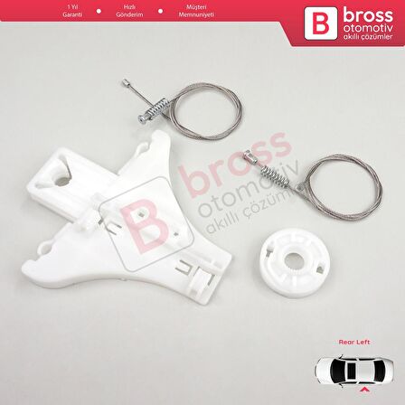 VW Passat B5 B5.5 3B 3BG Skoda Superb MK1 3U 3B5839461 İçin Sol Arka Cam Kriko Tamir Seti