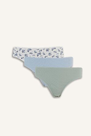 DeFacto Ribana 3'lü Slip Külot-Fall in Love D6397AX25SPGN1109