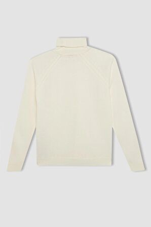 DeFacto Kız Çocuk Balıkçı Yaka Kazak R1953A624WNER100