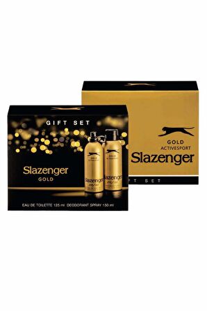 Slazenger Gold EDT Çiçeksi Erkek Parfüm 125 ml & Slazenger Gold Deodorant 150 ml 