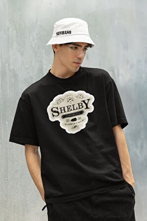 Shelby Company Limited Birmingham Baskılı Unisex Peaky Blinders Oversize Tişört