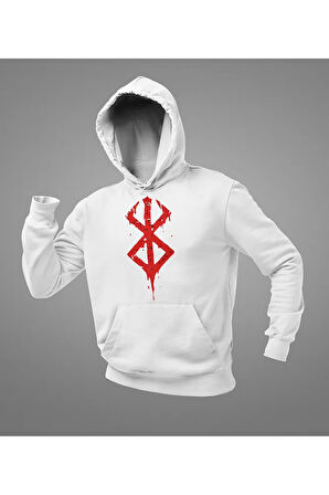Anime Berserk Dizi Baskılı Unisex Oversize Hoodie