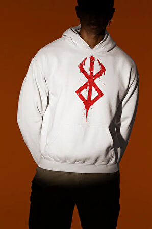 Anime Berserk Dizi Baskılı Unisex Oversize Hoodie