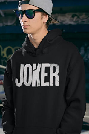 Joker Tasarım Yazılı Unisex Oversize Dc Karakter Hoodie
