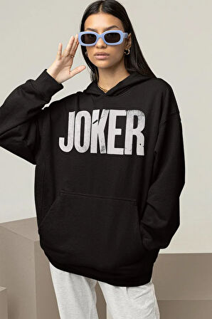 Joker Tasarım Yazılı Unisex Oversize Dc Karakter Hoodie