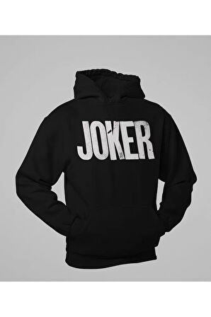 Joker Tasarım Yazılı Unisex Oversize Dc Karakter Hoodie