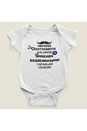 Hepsini Kestirmedik Yazılı Pamuklu Yumuşak Unisex Çıtçıtlı Body Zıbın