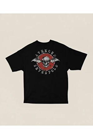 Müzik Grubu Avenged Sevenfold Baskılı Unisex Oversize Rock Metal Tişört