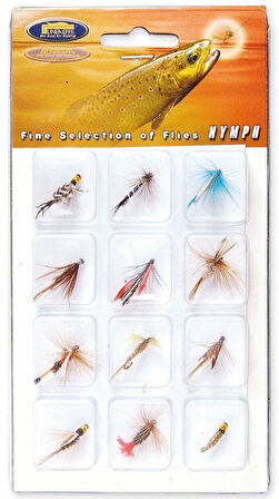 Lineaeffe 5030000 Trout Fly Sinek Assortment Alabalık Yemi 12'li Mix Set