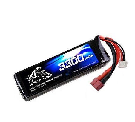 Leopard Power 3300 mAh 22.2V 6S 40C Lityum Polimer Lipo Batarya Pil T Plug