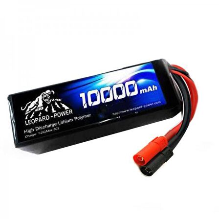 Leopard Power 10000 mAh 22.2V 6S 25C UAV & Multirotor Lityum Polimer Lipo Batarya Pil XT150 Plug