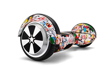Smart Balance Elektrikli Kaykay Hoverboard Scooter 6.5 Inch Grafity Desenli 19