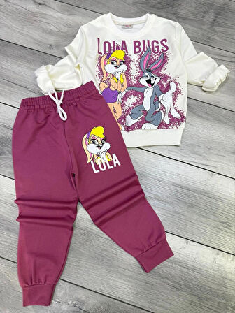 wolf kız çocuk mevsimlik eşofman takımı