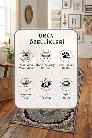 K-446 Olimpos Salon Mutfak Yatak Odası Dijital Baskı Yolluk Halı
