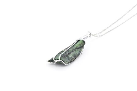 HAKİKİ DOĞAL ANYOLİT KOLYE UCU (RUBY ZOİSİT) DOĞAL TAŞ 006