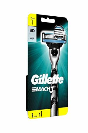 Gillette Mach 3 Tekli 3 Bıçaklı Tüm Cilt Tipleri İçin Manuel Tıraş Makinesi ve Yedeği