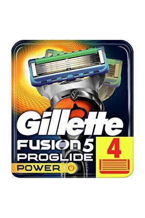 Gillette Fusion Proglide Power 4'lü 5 Bıçaklı Tüm Cilt Tipleri İçin Bıçak Yedeği