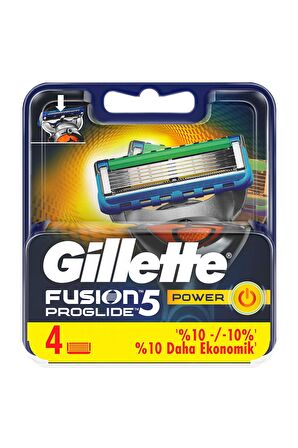 Gillette Fusion Proglide Power 4'lü 5 Bıçaklı Tüm Cilt Tipleri İçin Bıçak Yedeği
