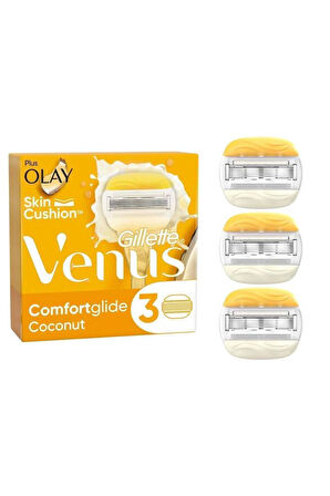 Gillette Venus Comfortglide Olay Kadın Tıraş Makinesi 3'lü Yedek Başlık