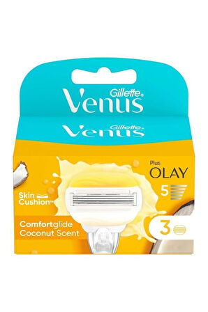 Gillette Venus Comfortglide Olay Kadın Tıraş Makinesi 3'lü Yedek Başlık