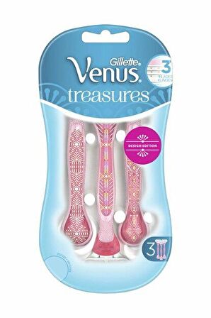 Gilette Venüs Treasures Tıraş Bıçaği 3 Lü Pembe