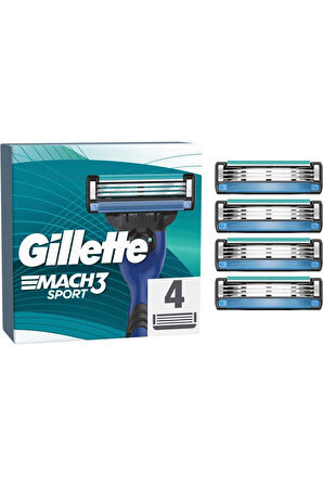 Gillette Mach3 Sport Yedek Tıraş Bıçaği 4 lü